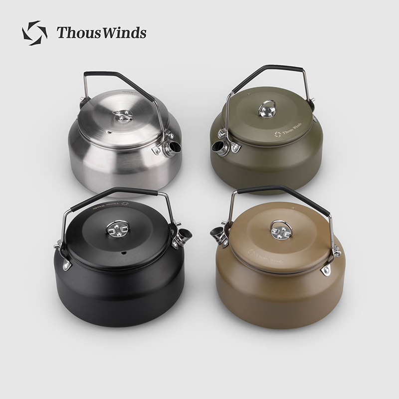 Outdoor Camping Dining Set - Thous Winds キャンプケトル アウトドアケトル ポータブルハイキング調理器具超軽量コーヒーウォーターケトル1L