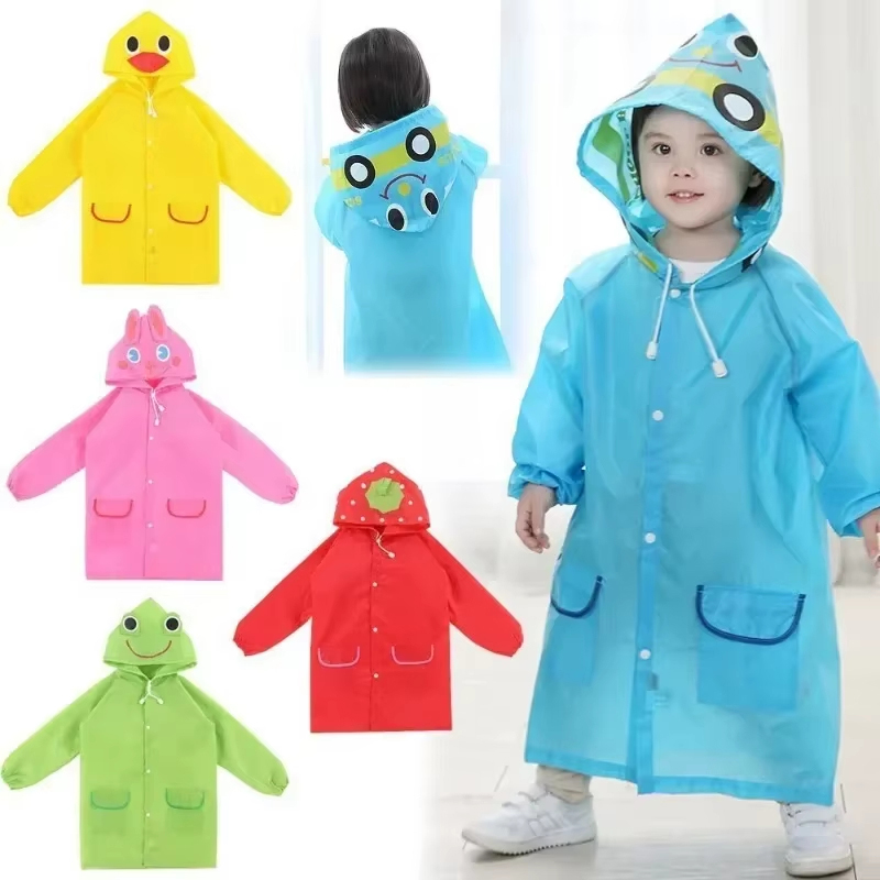 Camping Rain Poncho - 子供のための漫画の動物スタイルのレインコート,赤ちゃんのためのレインウェア,子供のための防水レインコート