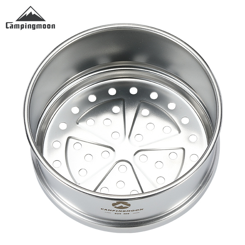 Outdoor Camping Dining Set - CAMPINGMOON 600ml ステンレス製ポータブルキャンプボウルセット ハンドル付き アウトドアダイニングボウル S369