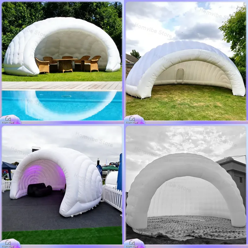 Outdoor Camping Exhibition - 軽量で持ち運び可能なインフレータブルドーム型テント。キャンプ、展示会、パーティー、イベント、屋外、庭、パティオでの使用に最適。空気で膨らませて使用する。
