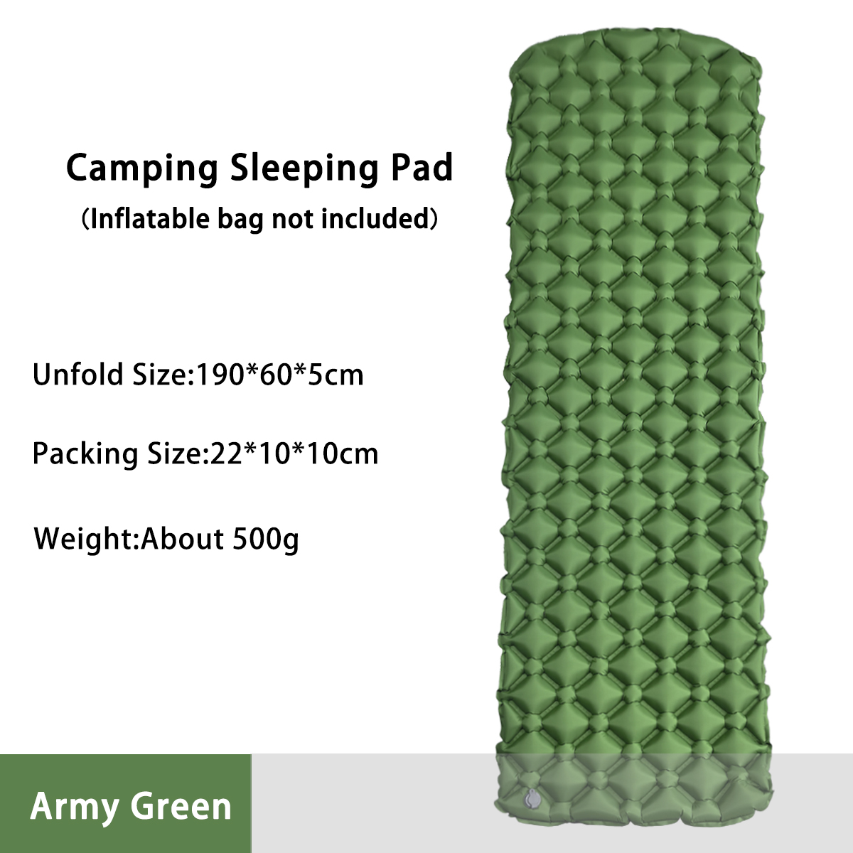 Outdoor Camping Rugs - キャンプ用インフレータブルマットレス テント用折りたたみキャンプベッド スリーピングパッド ピクニックブランケット トラベルエアマット キャンプ用品