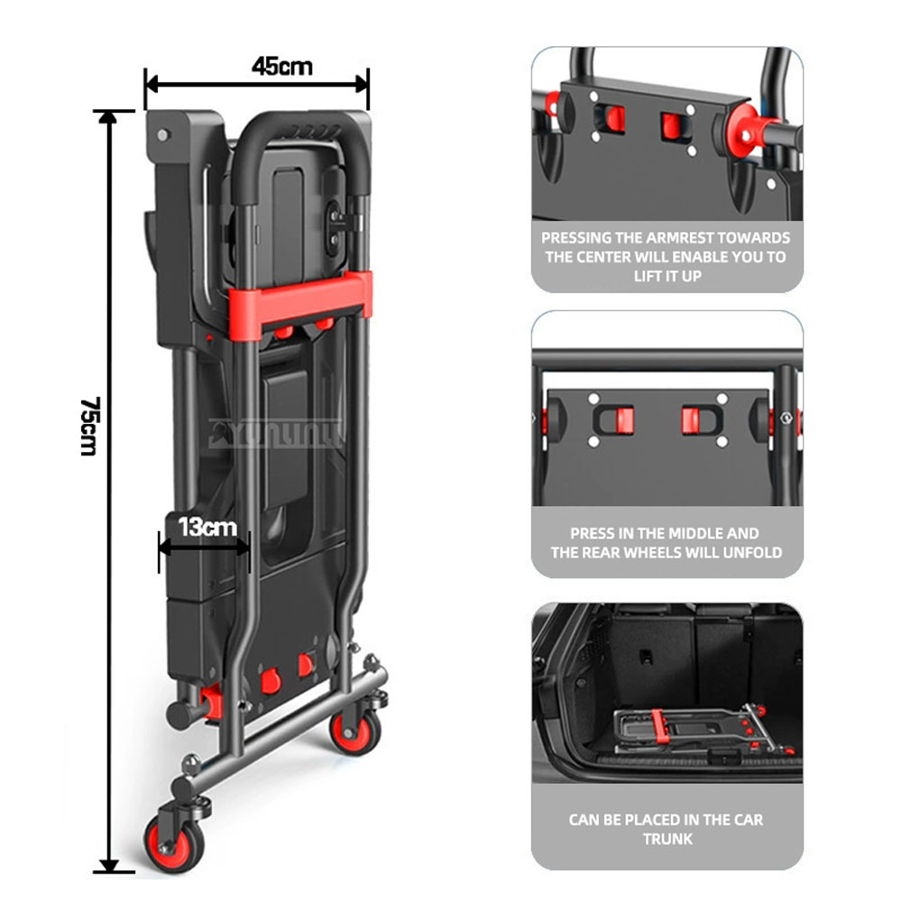 多機能アウトドアキャンプ折りたたみカート、ショッピング用ポー - Outdoor Camping Trolley のレビューと価格