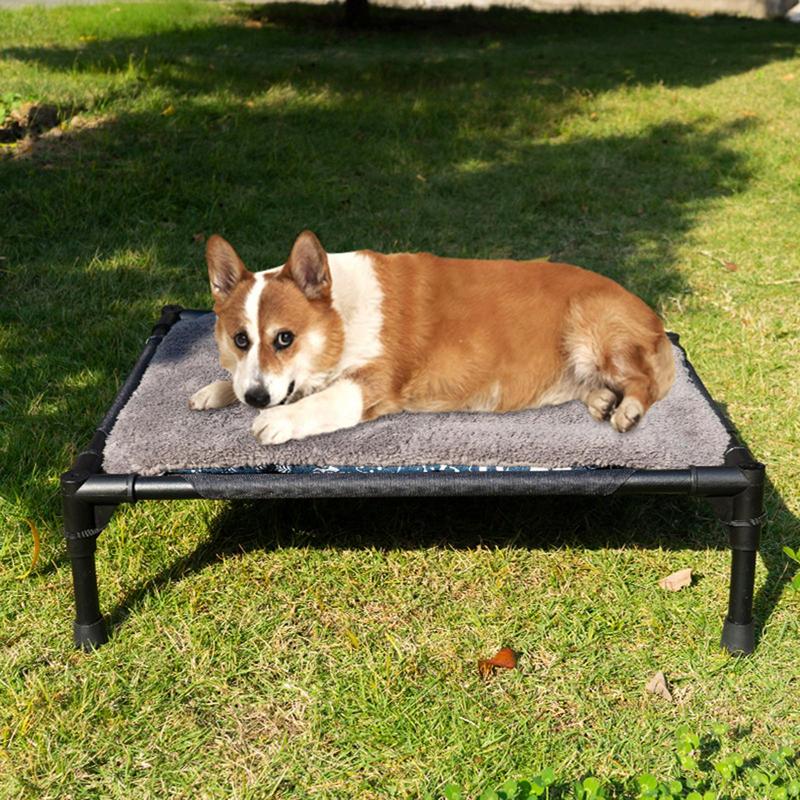 キャンプ用の取り外し可能なシェードテント付きの折りたたみ式屋 - Outdoor Camping Dog Bed のレビューと価格