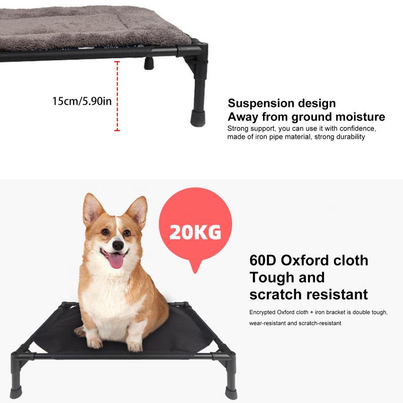 キャンプ用の取り外し可能なシェードテント付きの折りたたみ式屋 - Outdoor Camping Dog Bed のレビューと価格