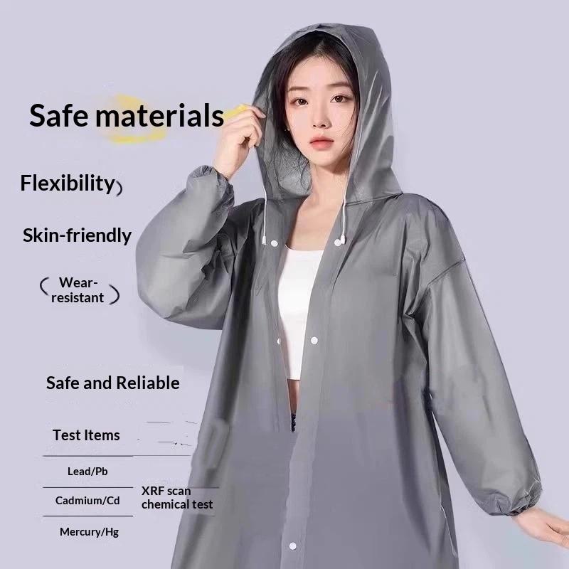 新しいレインコート 男女兼用 防水 厚手 防水レインコート  - Camping Rain Poncho のレビューと価格