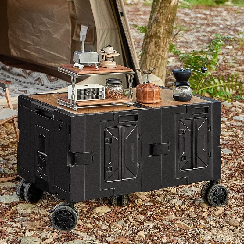 多機能アウトドアキャンプ用トロリーケース、ピクニック用具、折 - Outdoor Camping Trolley のレビューと価格