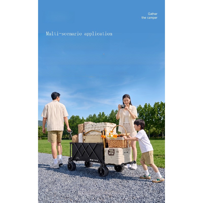折りたたみ式キャンプワゴン、屋外用、コンパクトに収納可能、リ - Outdoor Camping Trolley のレビューと価格