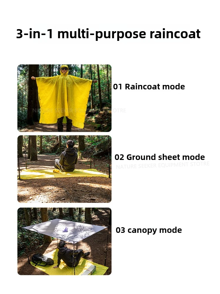 15D/210T レインコート防水レインポンチョカバー超軽量 - Camping Rain Poncho のレビューと価格